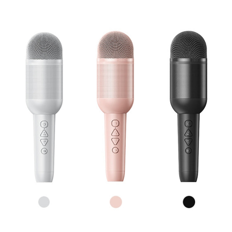 K8 Wireless Mobile Phone Karaoke Microphone Handheld Home Bluetooth Microphone Speaker(White)