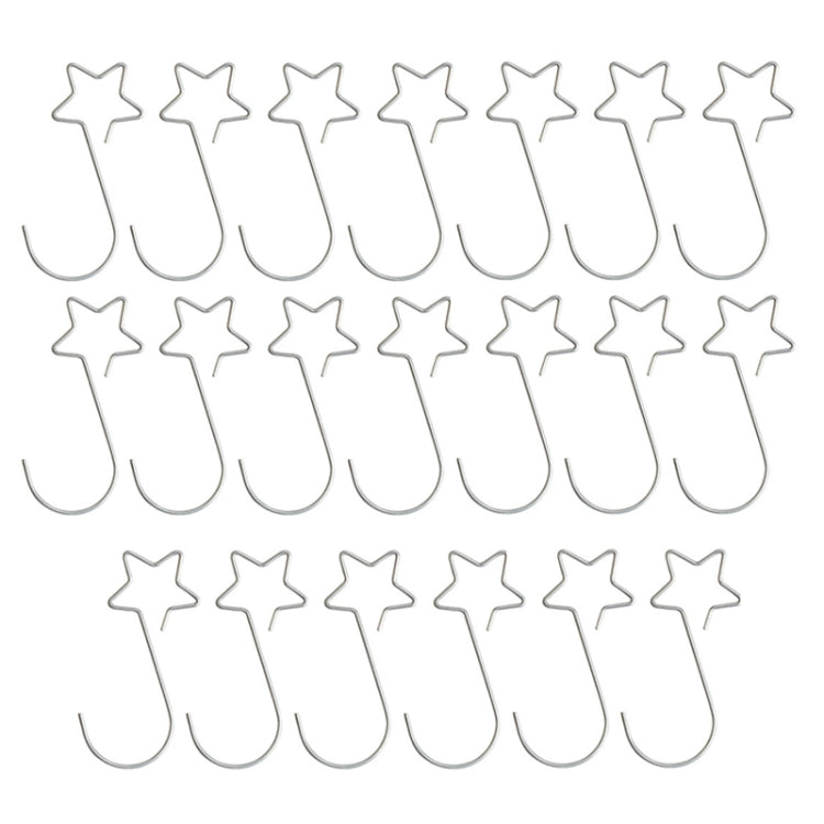 10 Packs Home Christmas Ornament Star Metal Garland Hook