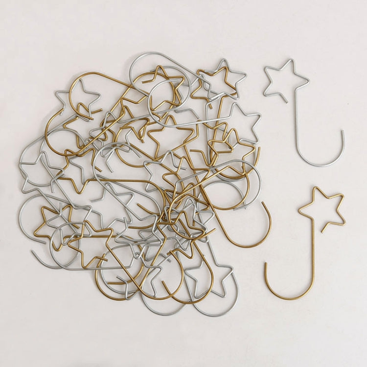 10 Packs Home Christmas Ornament Star Metal Garland Hook