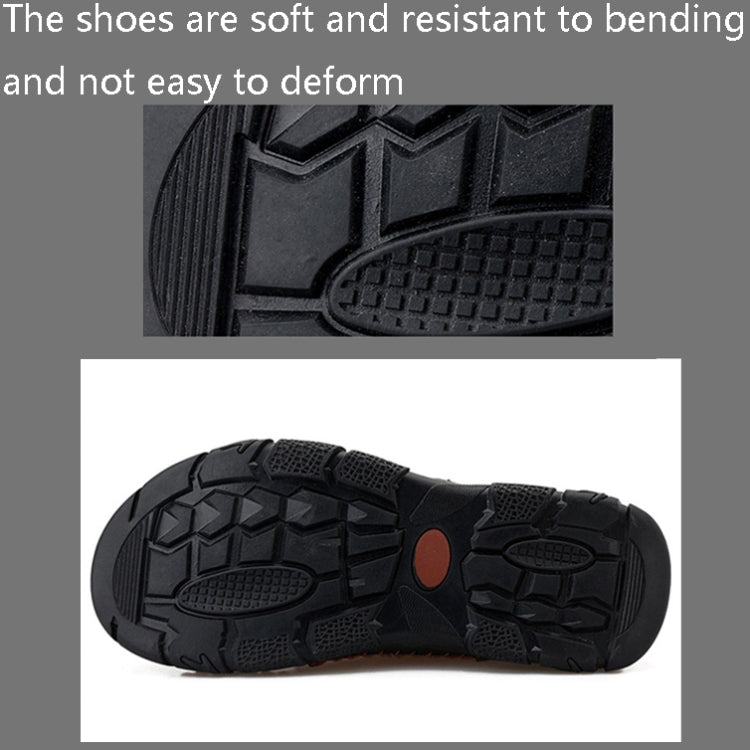 ac007 Autumn And Winter Men Martin Boots Leather High-Top Outdoor Warm Shoes, Size: 43