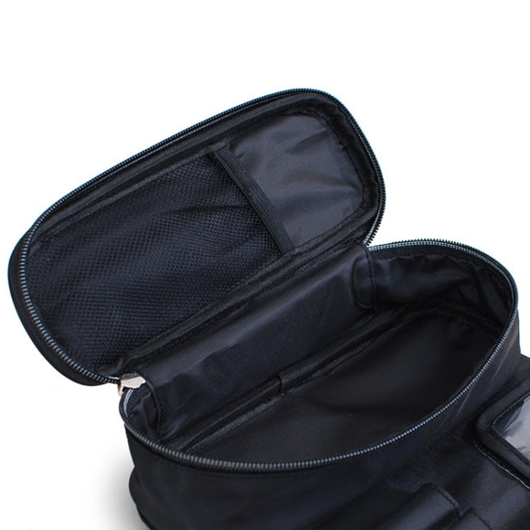 Cosmetic Bag Cosmetic Brush Storage Bag Multifunctional Folding Beauty Makeup Kit(Black)