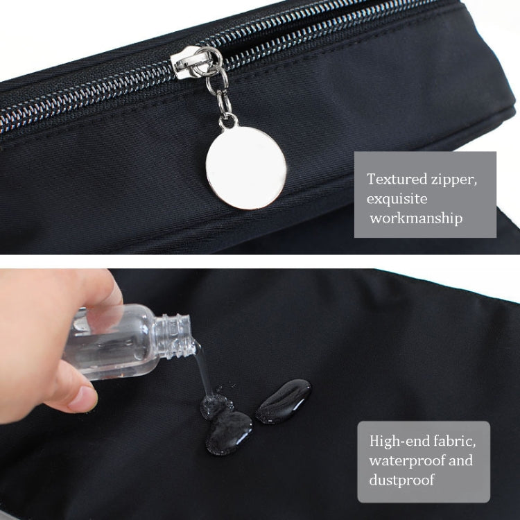 Cosmetic Bag Cosmetic Brush Storage Bag Multifunctional Folding Beauty Makeup Kit(Black)