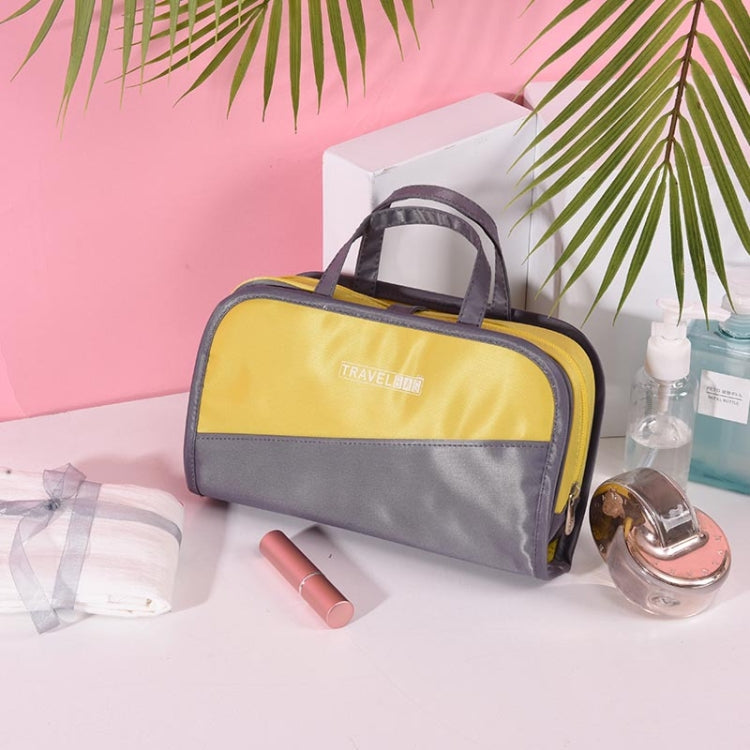 Multifunctional 2 In 1 Cosmetic Bag Portable Large Capacity Transparent Cosmetic Brush Storage Bag Wash Bag