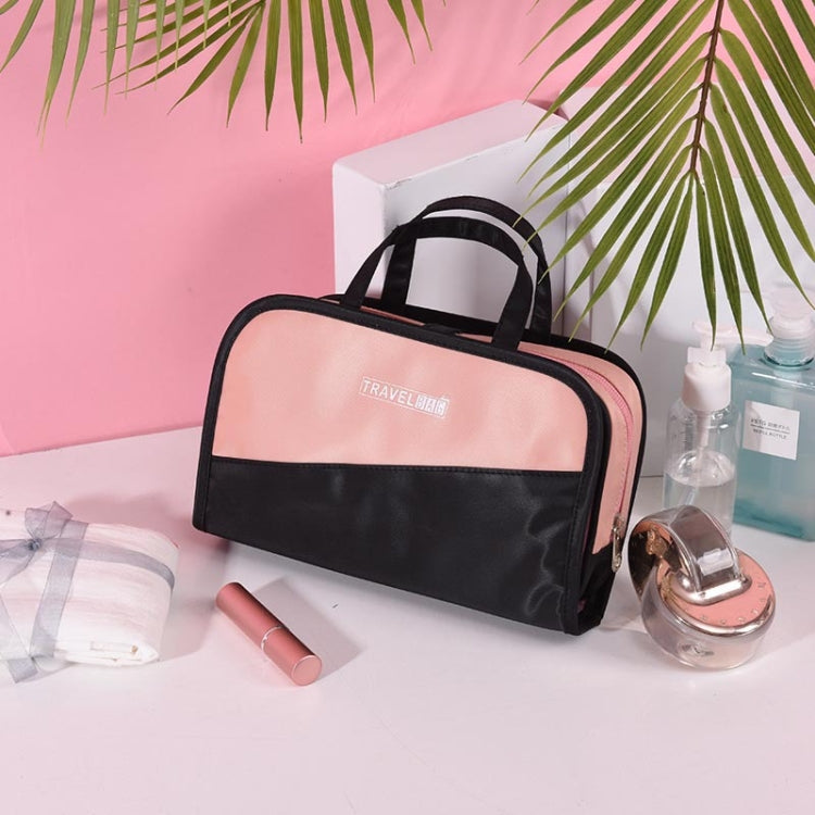 Multifunctional 2 In 1 Cosmetic Bag Portable Large Capacity Transparent Cosmetic Brush Storage Bag Wash Bag
