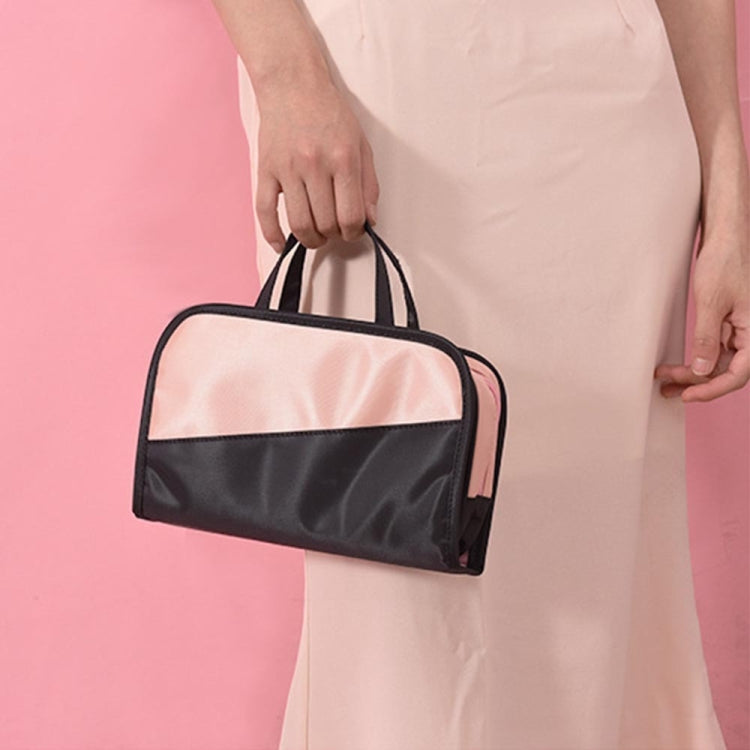 Multifunctional 2 In 1 Cosmetic Bag Portable Large Capacity Transparent Cosmetic Brush Storage Bag Wash Bag