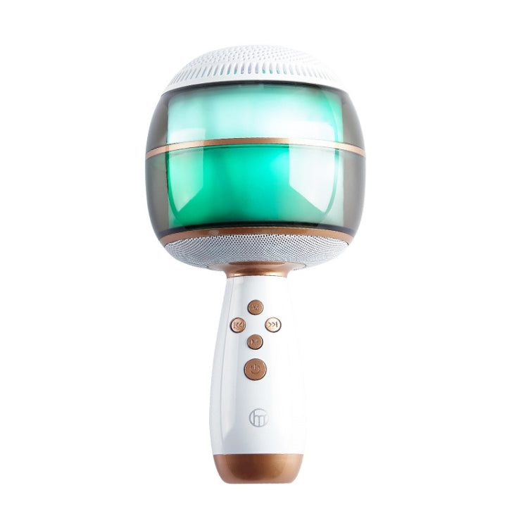 K56 Wireless Bluetooth Microphone Handheld Microphone Speaker(White)