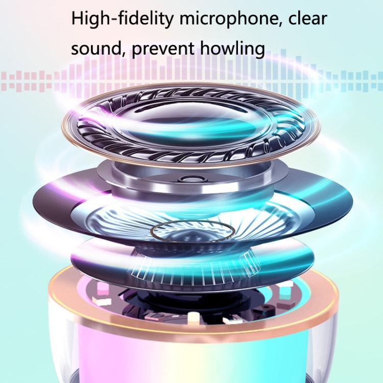 K56 Wireless Bluetooth Microphone Handheld Microphone Speaker(White)