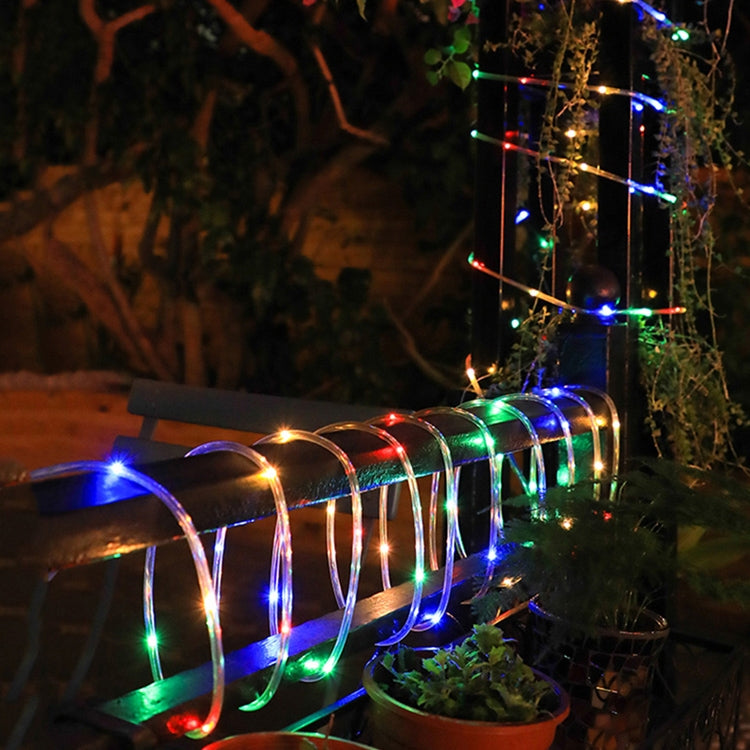 Holiday Party Decoration Tube String Lights LED Garden Decoration Casing Light with Remote Control, Spec: 7m 50 LEDs USB Powered