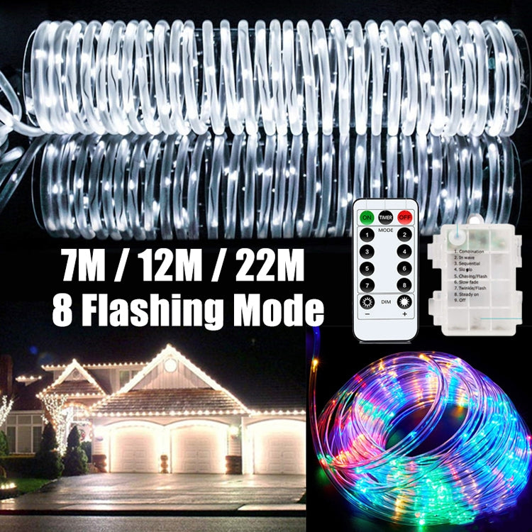 Holiday Party Decoration Tube String Lights LED Garden Decoration Casing Light with Remote Control, Spec: 7m 50 LEDs USB Powered