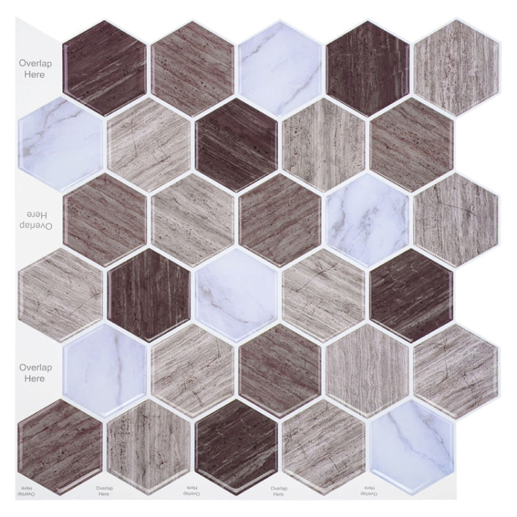 2 PCS 3D Crystal Epoxy Self-Adhesive Wall Sticker Bathroom Simulation Tile Sticker