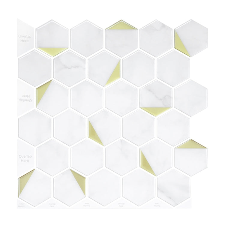 2 PCS 3D Crystal Epoxy Self-Adhesive Wall Sticker Bathroom Simulation Tile Sticker