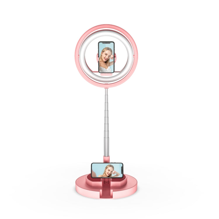JMT2 Mobile Phone Live Fill Light Folding Telescopic Integrated LED Beauty Lamp Desktop Floor Stand