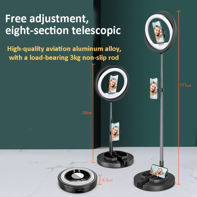 JMT2 Mobile Phone Live Fill Light Folding Telescopic Integrated LED Beauty Lamp Desktop Floor Stand