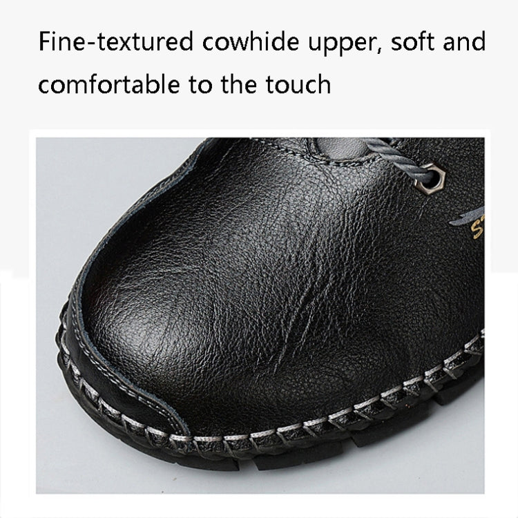 AS829 Autumn And Winter Men Martin Boots Casual High-Top Leather Shoes, Size: 48