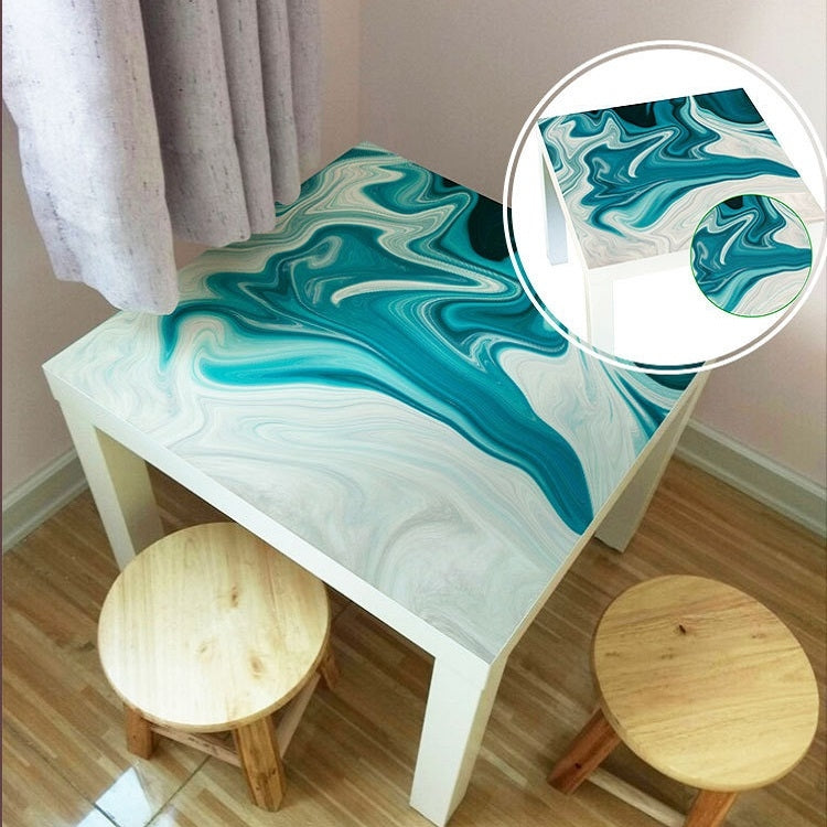Restaurant Tabletop Oil-Proof Waterproof Non-Slip PVC Heat Insulation Sticker Placemat, Specification: 55x55cm