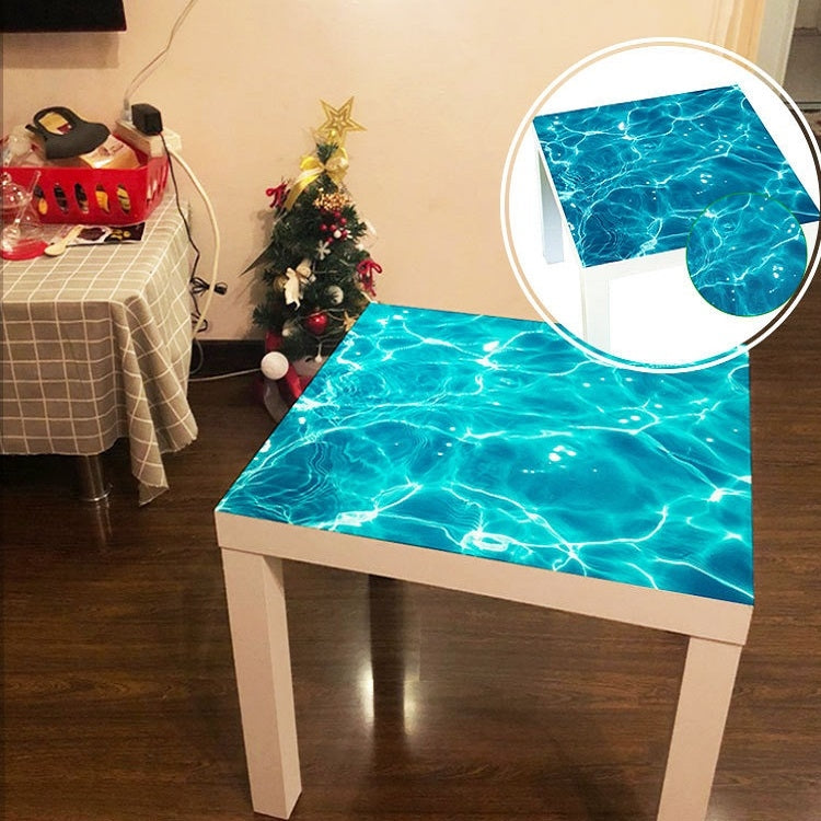 Restaurant Tabletop Oil-Proof Waterproof Non-Slip PVC Heat Insulation Sticker Placemat, Specification: 55x55cm