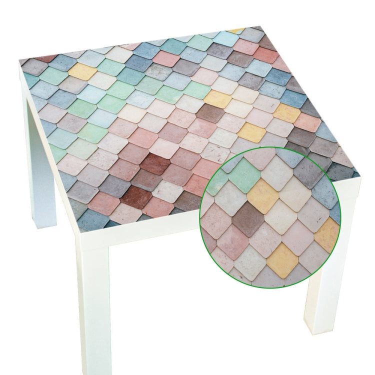 Restaurant Tabletop Oil-Proof Waterproof Non-Slip PVC Heat Insulation Sticker Placemat, Specification: 55x55cm