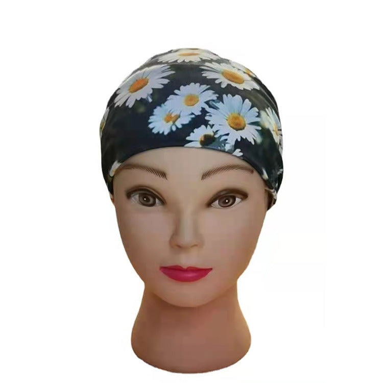 3 PCS Printing Elastic Polyester Cloth Women Headband Sports Sweat Wide Version Bundle Belt, Size: One Size