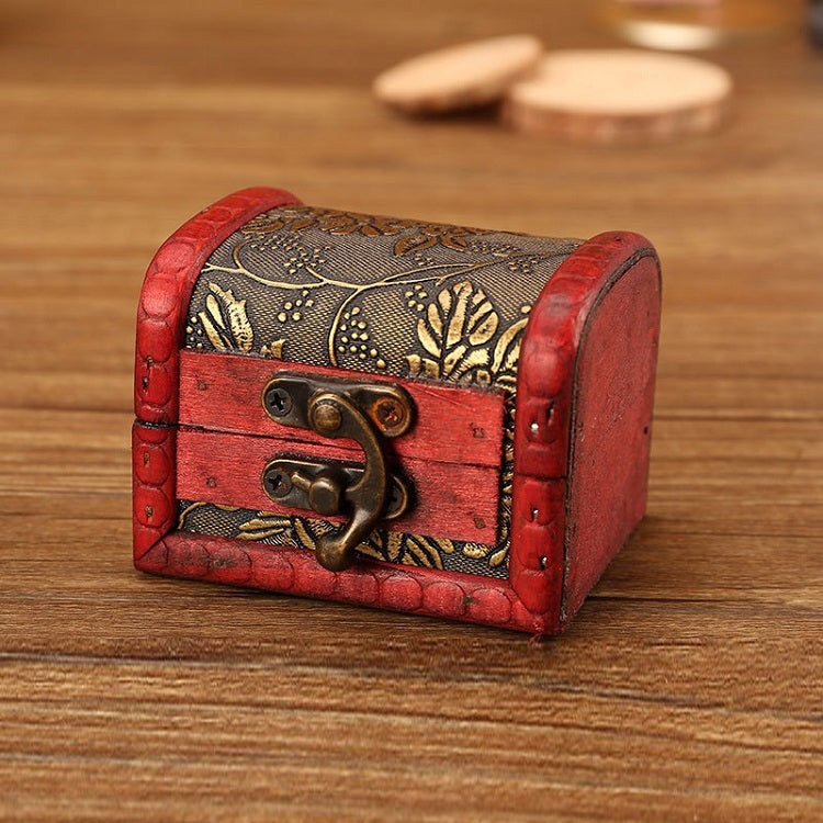 3 PCS Retro Distressed Storage Wooden Box Wedding Candy Jewelry Storage Box, Size: 8x6.5x6cm