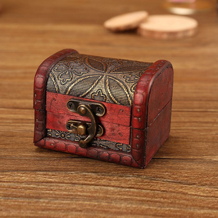 3 PCS Retro Distressed Storage Wooden Box Wedding Candy Jewelry Storage Box, Size: 8x6.5x6cm
