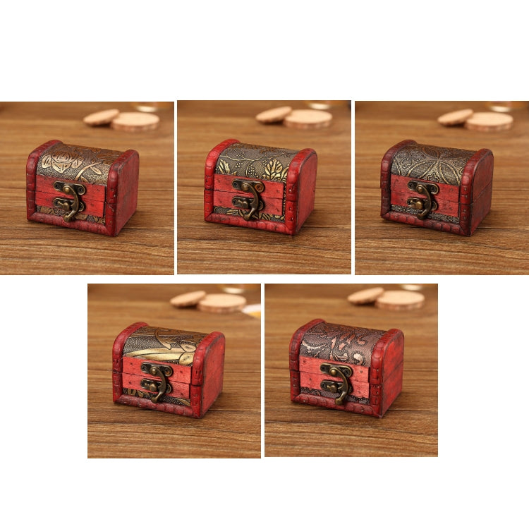 3 PCS Retro Distressed Storage Wooden Box Wedding Candy Jewelry Storage Box, Size: 8x6.5x6cm