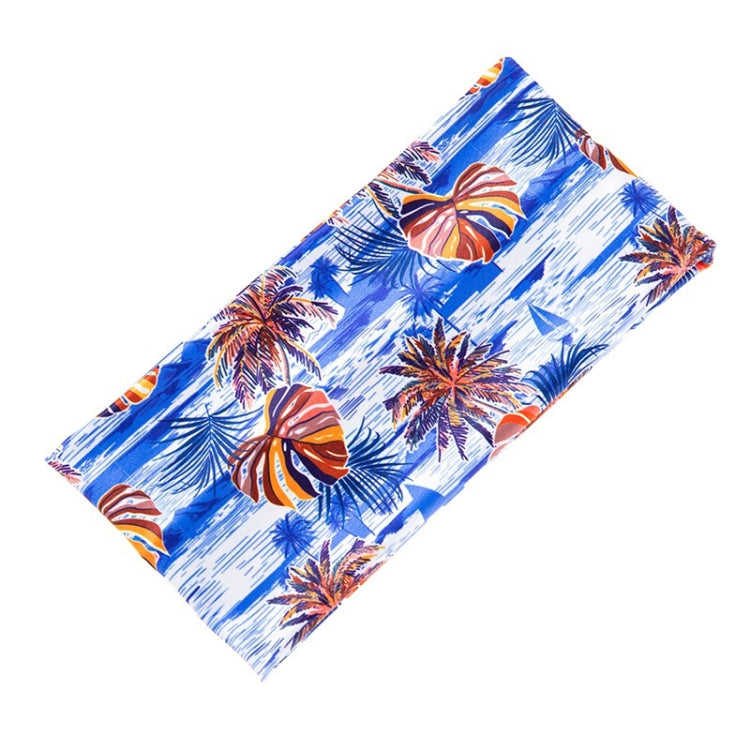 3 PCS Print Elastic Polyester Women Headband Sports Sweat Wide Version Bundle Belt