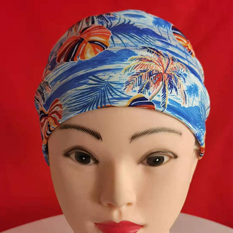 3 PCS Print Elastic Polyester Women Headband Sports Sweat Wide Version Bundle Belt