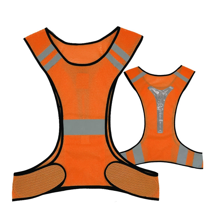 Sports Reflective Vest Night Running Outdoor Reflective Clothing Traffic Safety Reflective Vest,Style: With Led