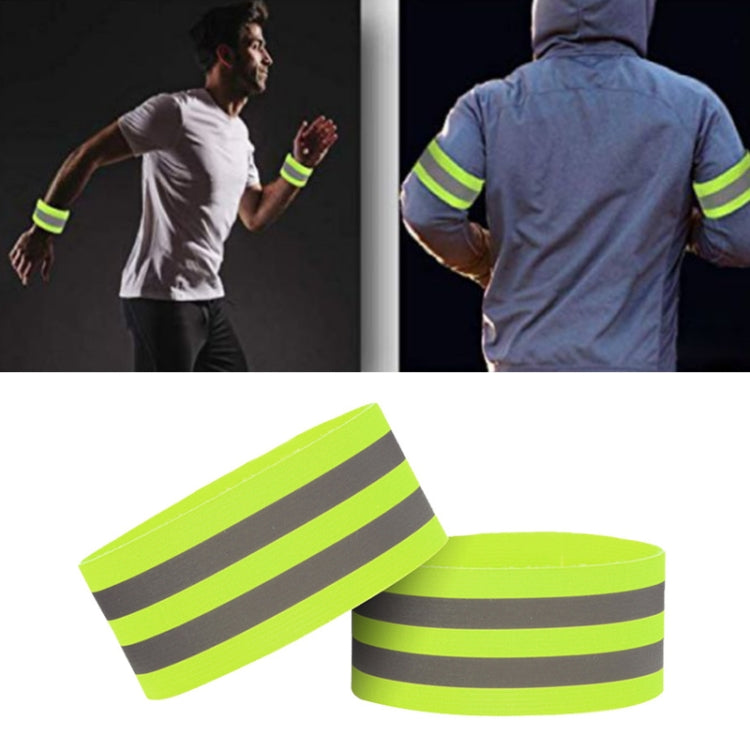 8 PCS Outdoor Sports Bracelet Ankle Ring Set Night Running And Riding Safety Reflective Bracelet
