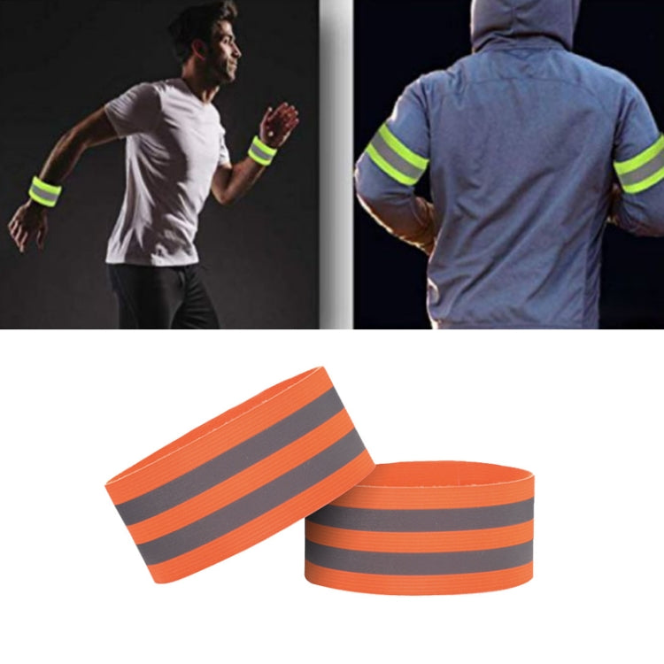 8 PCS Outdoor Sports Bracelet Ankle Ring Set Night Running And Riding Safety Reflective Bracelet