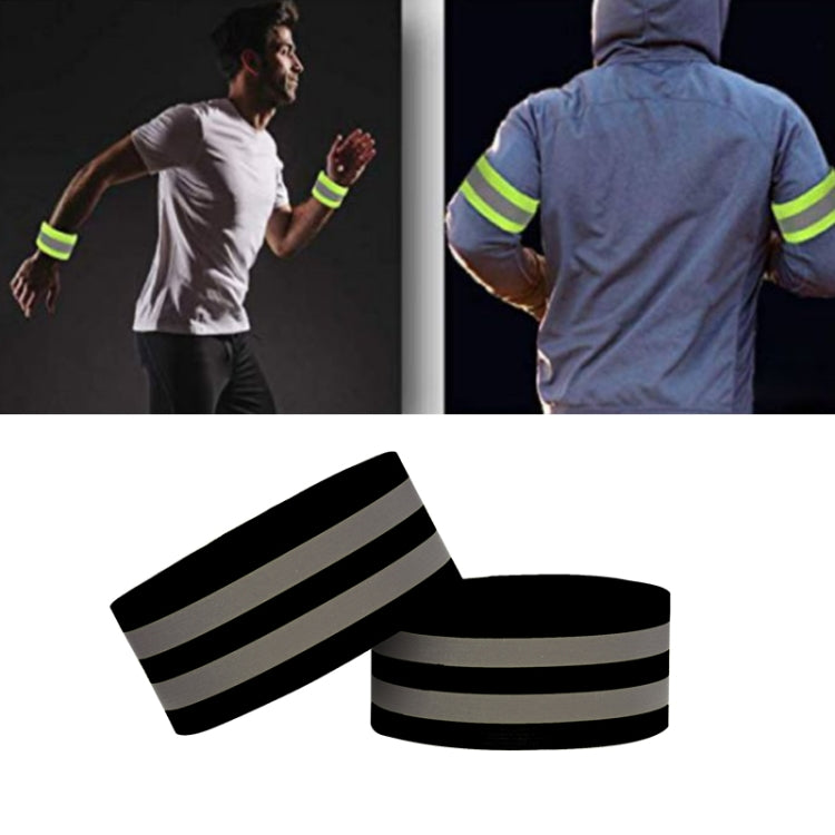 8 PCS Outdoor Sports Bracelet Ankle Ring Set Night Running And Riding Safety Reflective Bracelet