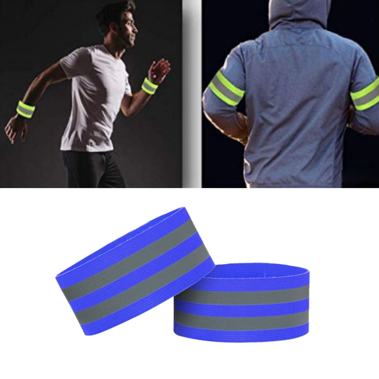 8 PCS Outdoor Sports Bracelet Ankle Ring Set Night Running And Riding Safety Reflective Bracelet