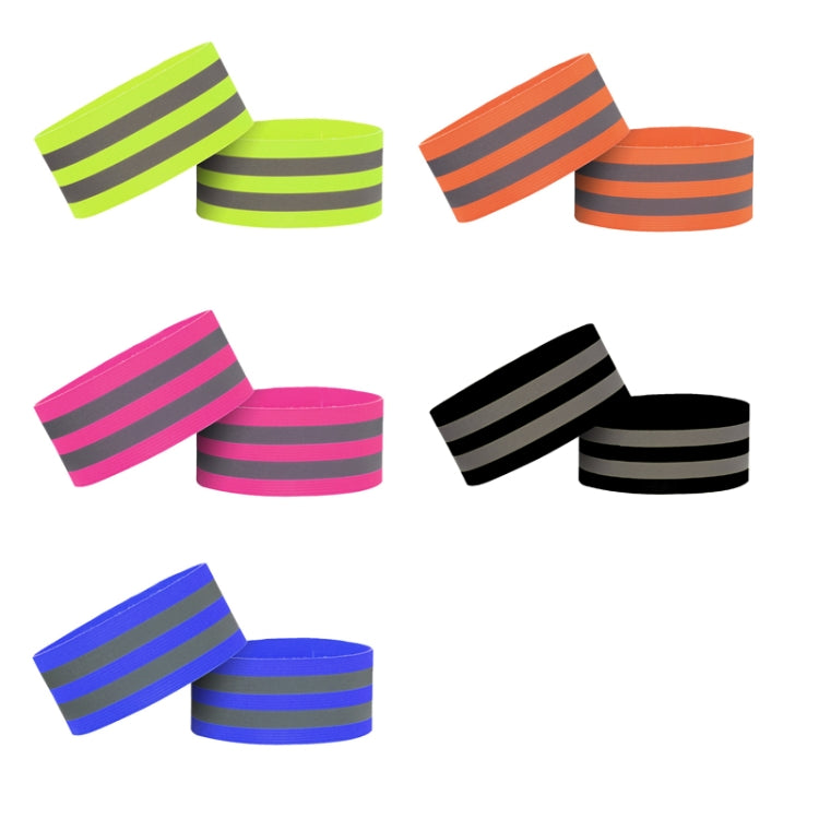 8 PCS Outdoor Sports Bracelet Ankle Ring Set Night Running And Riding Safety Reflective Bracelet