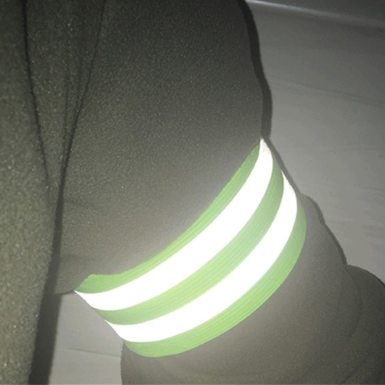 8 PCS Outdoor Sports Bracelet Ankle Ring Set Night Running And Riding Safety Reflective Bracelet