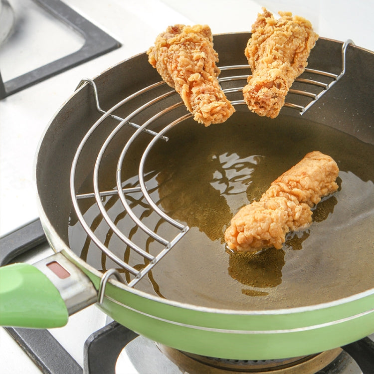 3 PCS Semi-Circular Stainless Steel Drain Rack Kitchen Steamed Vegetables Rack, Size: Small 24cm