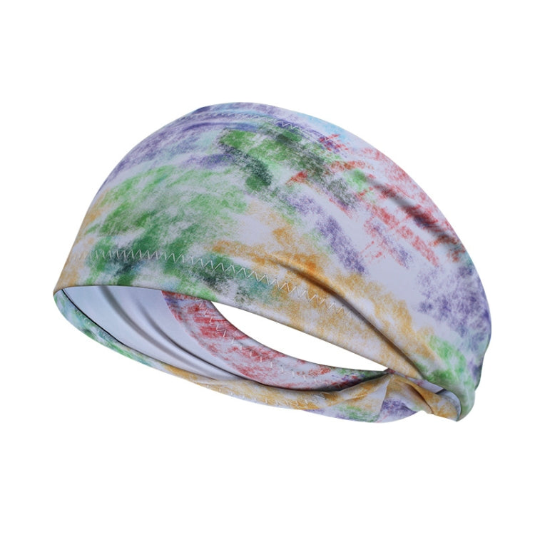 2 PCS Running Fitness Exercise Sweat-Absorbent Elastic Headband Sports Sweatband, Size: Free Size