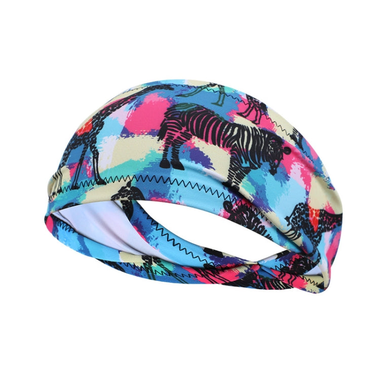 2 PCS Running Fitness Exercise Sweat-Absorbent Elastic Headband Sports Sweatband, Size: Free Size