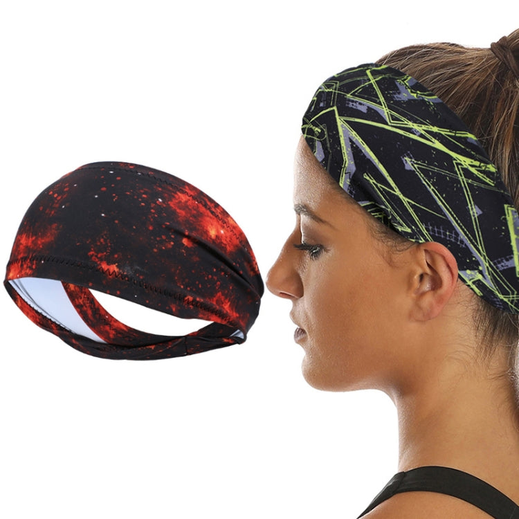 2 PCS Running Fitness Exercise Sweat-Absorbent Elastic Headband Sports Sweatband, Size: Free Size