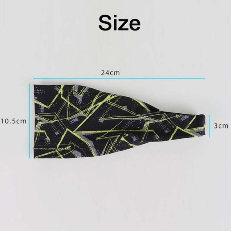 2 PCS Running Fitness Exercise Sweat-Absorbent Elastic Headband Sports Sweatband, Size: Free Size