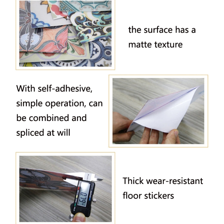 Thickened Wall Stickers Wallpaper Self-Adhesive PVC Floor Tile Stickers Waterproof And Wear-Resistant Floor Stickers