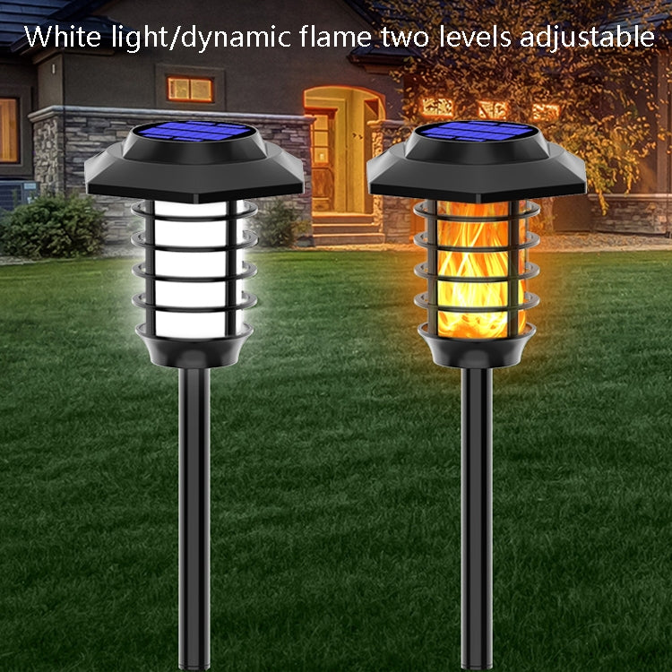 Solar LED Lawn Simulation Flame Lamp Outdoor Garden Lighting Landscape Light, Spec: 48 LED