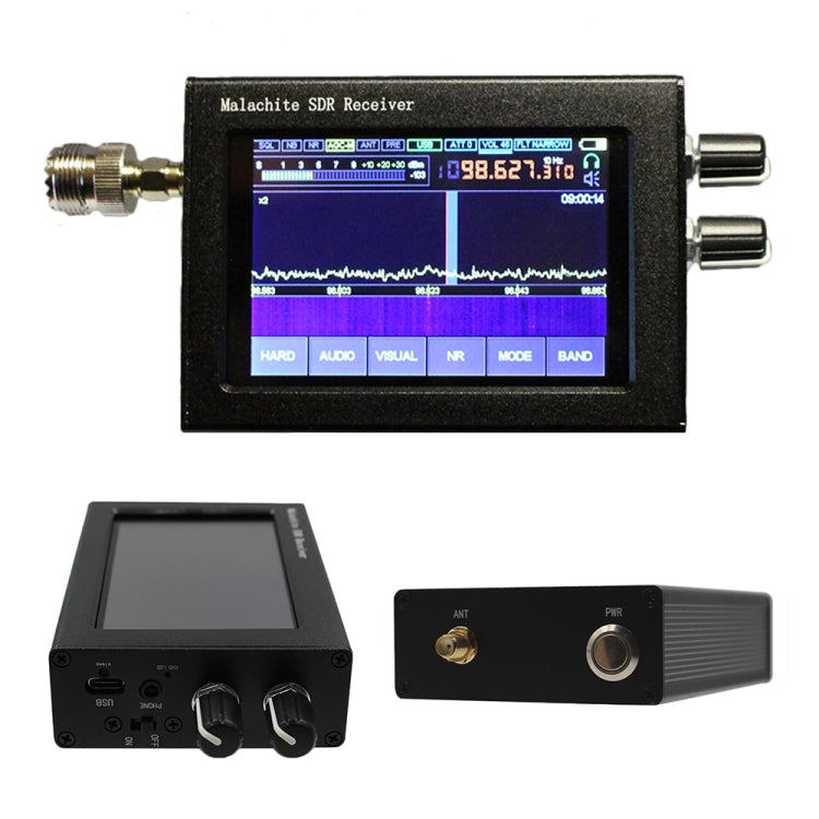1.10A Version  50KHz~2GHz SDR Malachite Receiver 3.5Inch Touch Screen Software Radio SDR Receiver