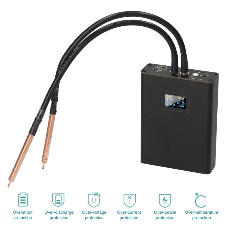 AL-034 Digital Display Portable Spot Welder Handheld Small 18650 Lithium Battery Power Bank DIY Kit