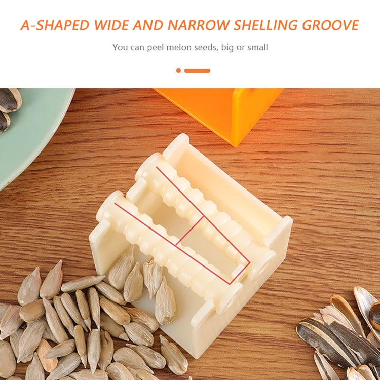 3 PCS Manual Peeling Melon Seed Machine Sunflower Seed Tool(Orange)