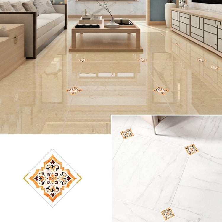 2 Sets Living Room Waterproof And Wear-Resistant Self-Adhesive Tile Stickers Diagonal Beautiful Seam Stickers