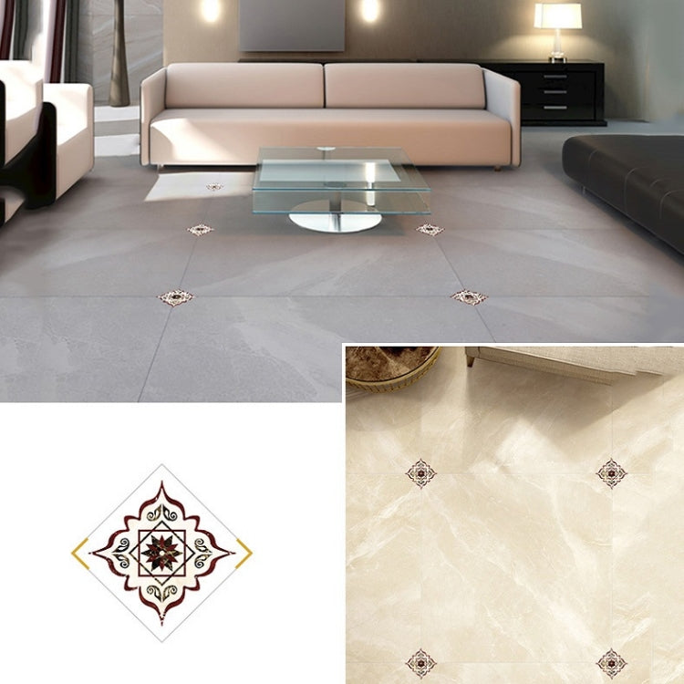 2 Sets Living Room Waterproof And Wear-Resistant Self-Adhesive Tile Stickers Diagonal Beautiful Seam Stickers