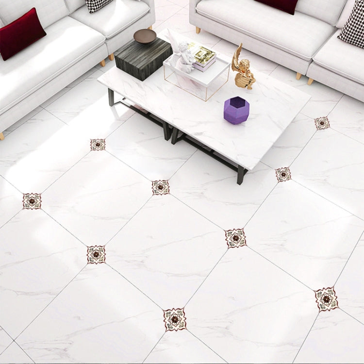 2 Sets Living Room Waterproof And Wear-Resistant Self-Adhesive Tile Stickers Diagonal Beautiful Seam Stickers