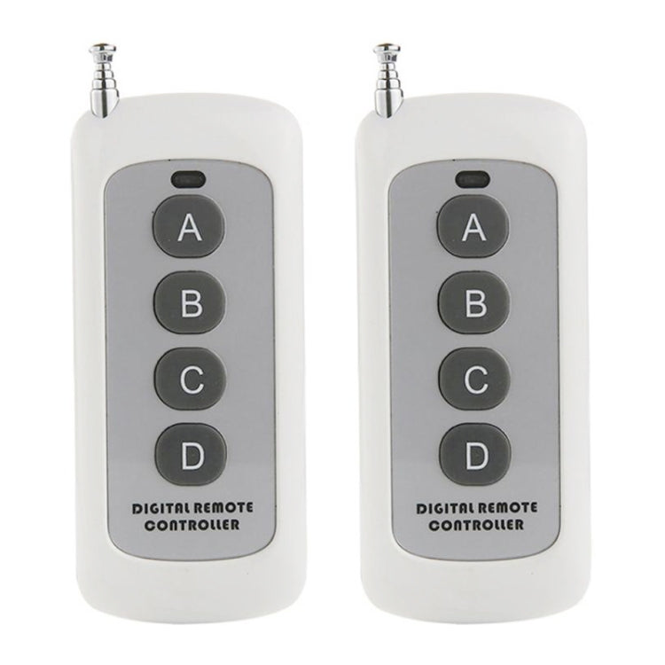 2 PCS 4 Key Wireless Remote Control Lamp Garage Door Remote, Style: with Antenna