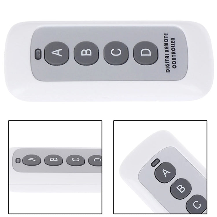 2 PCS 4 Key Wireless Remote Control Lamp Garage Door Remote, Style: without Antenna