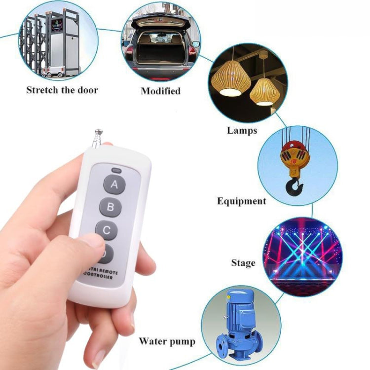 2 PCS 4 Key Wireless Remote Control Lamp Garage Door Remote, Style: without Antenna
